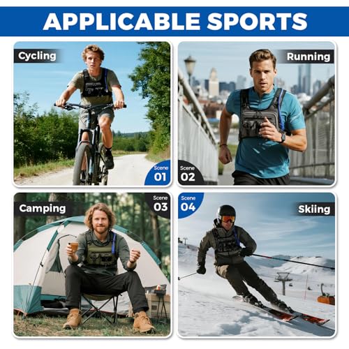 Image of Criuage USA Patent Running Hydration Vest Backpack, Lightweight Chest Pack with 2.0L Water Bladder Bag Daypack for Hiking Running Cycling Race Marathon for Women Men