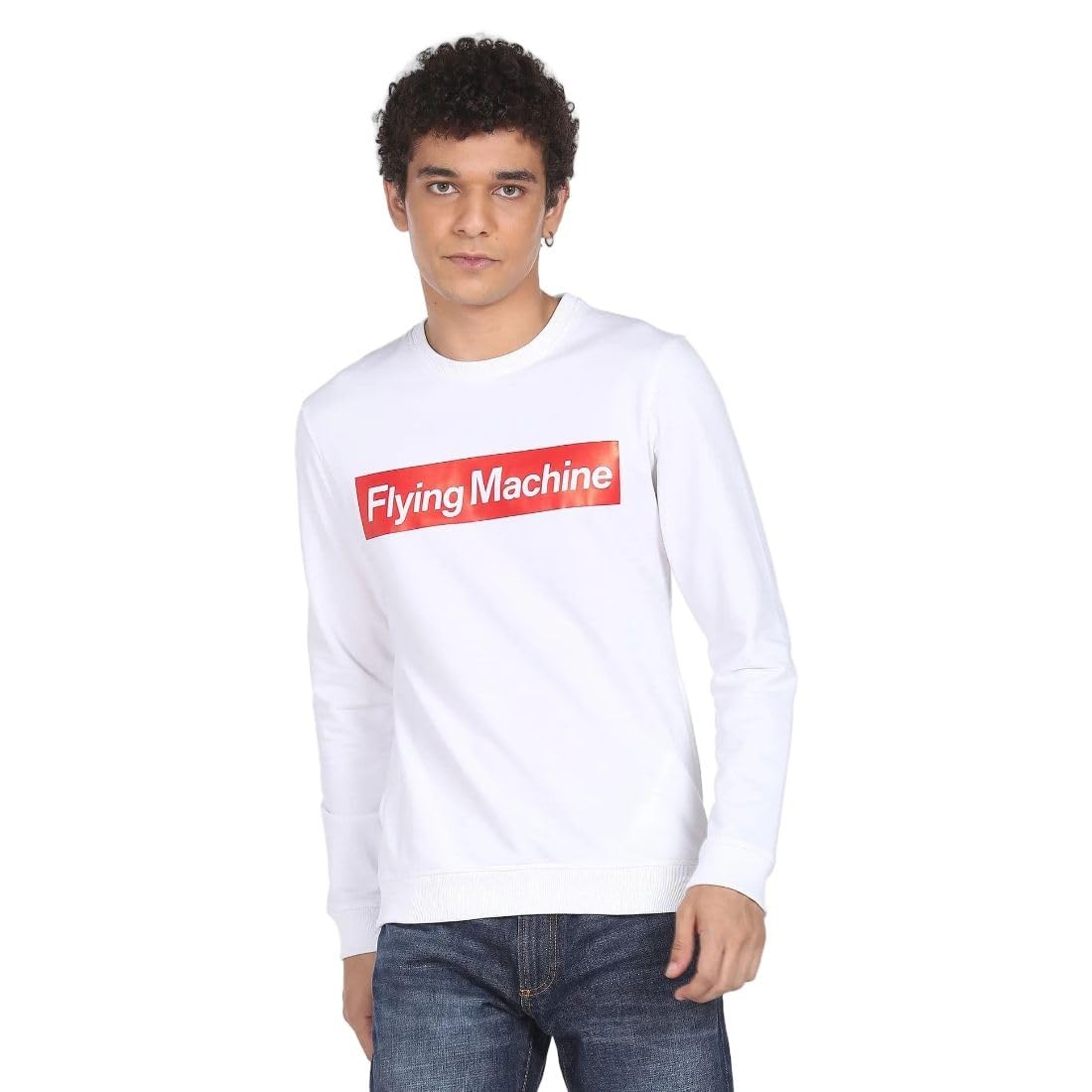 flying machine Men's Regular Fit Sweatshirt| Printed-picture-35