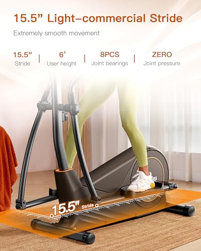 Image of Niceday Elliptical Exercise Machine with 15.5IN /16IN /20IN Stride