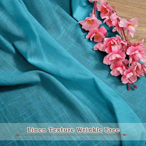 Image of HOMEMONDE Sheer Curtains for Living Room, Bed Room - Transparent Curtain Home Decor