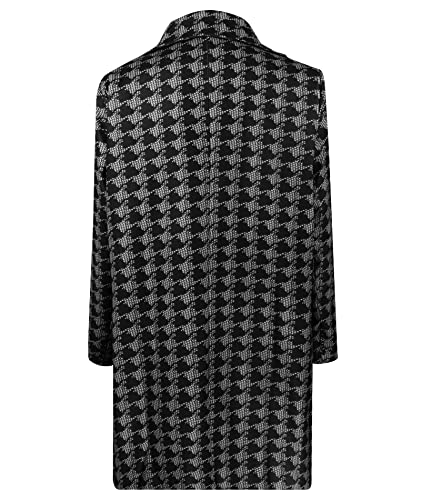 SOMTHRON Men's Casual Trench Coat Plaid Slim Fit Notched Collar Long Jacket Winter Overcoat Single Breasted Pea Coat4