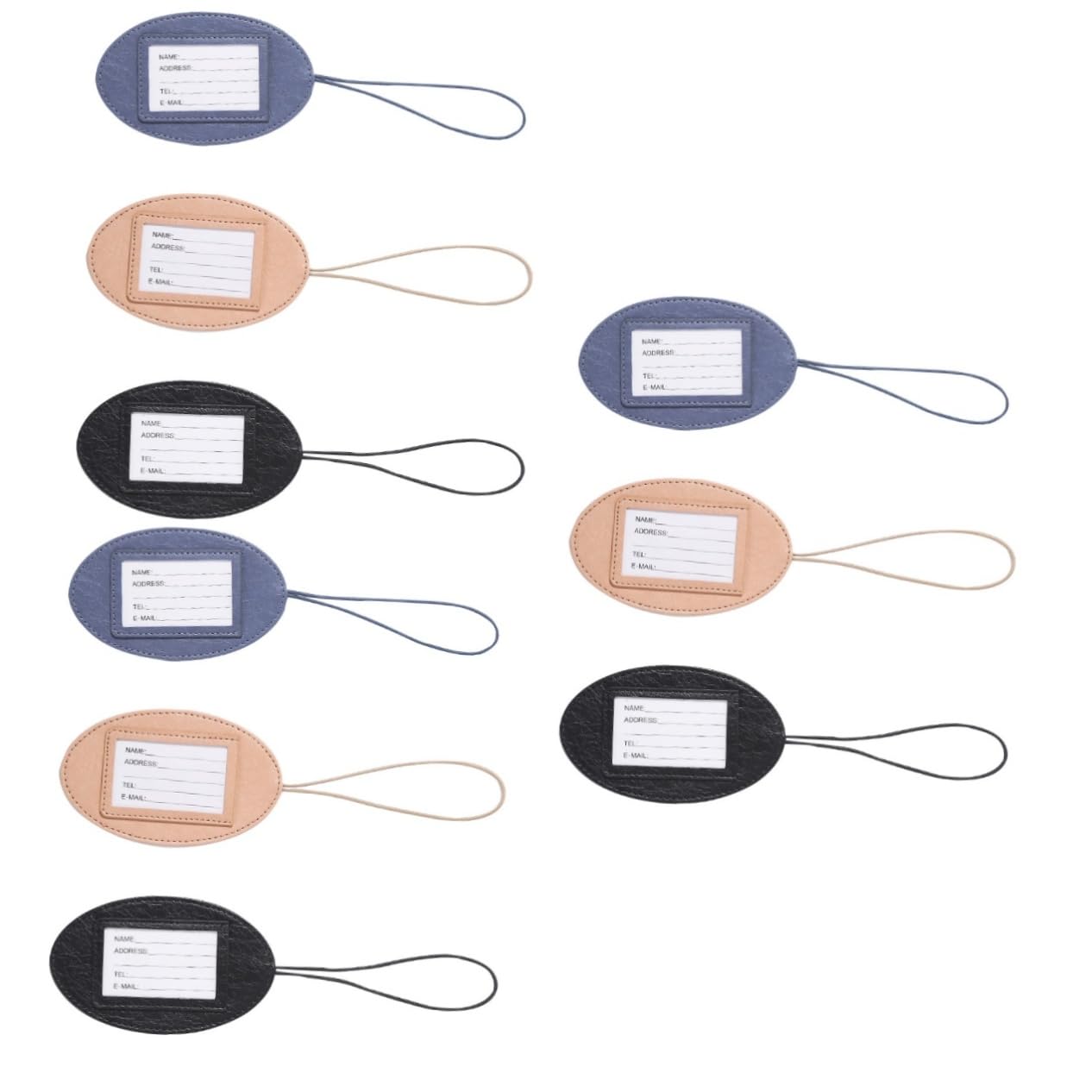 BESPORTBLE 3 Set Cartellini Valigia Multifunzionali Con Design Etichette Per Pass Imbarco Casuale Colore Casuale 3 Pezzi * 3