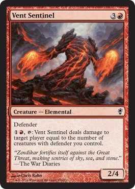 Magic The Gathering - Vent Sentinel - Conspiracy - Foil