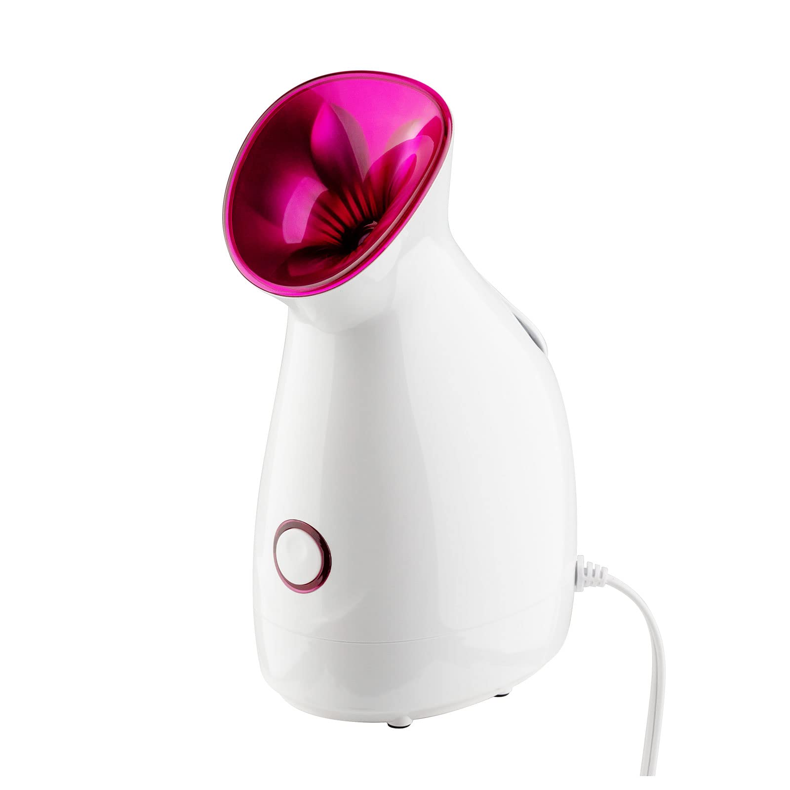 Nano Ionic Face Steamer for Facial Deep Cleaning One-Touch Operation Warm Mist Humidifier 20X Penetration to Effective Unclog Pores Bonus Blackhead and Comedone Acne Extractor (Purple)