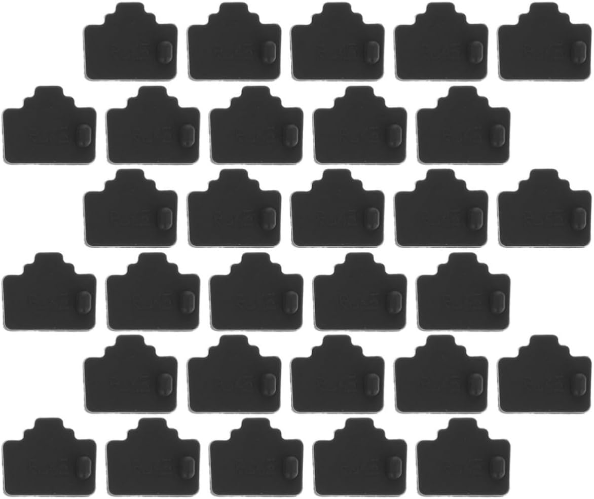SEWACC 50pcs Ethernet Port Dust Plug Caps Rj45 Network Port Protector Silicone Anti-dust Portable Dustproof Covers for Tvs and Routers
