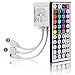 SUPERNIGHT RGB Light Strip Remote Controller, 2-in-1 4 Pin Dimming Dimmer Brightness Flash Mode Control Options for LED Tape Light,12V DC LEDs Rope Lighting