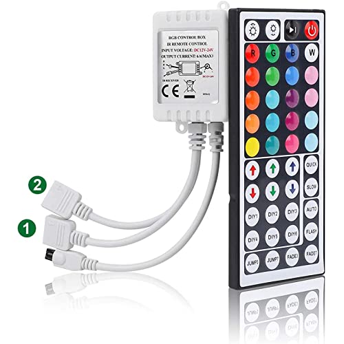 SUPERNIGHT RGB Light Strip Remote Controller | 2-in-1 4 Pin Dimming Dimmer…
