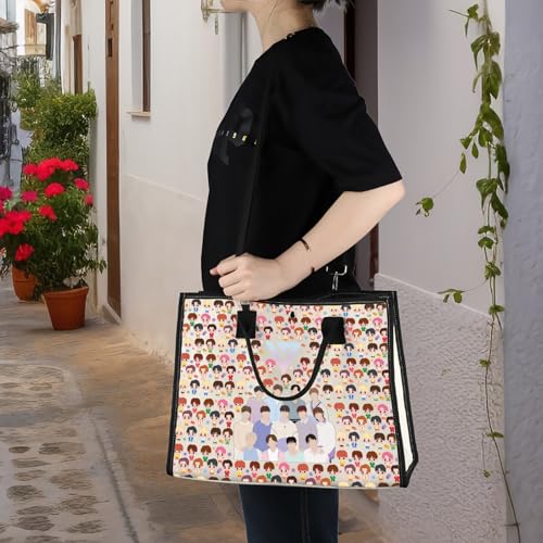 Bolso tote canvas con diseño Korea Lover miniatura 3