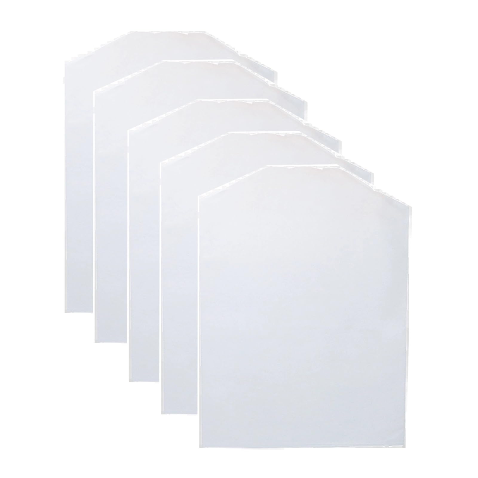 Kleiderschutzhüllen zum Schutz vor Staub, Kleiderschutzhülle aus Vliesstoff zum Aufhängen von Kleidung, geeignet für Mäntel, Jacken, Hemden (30er-Pack) (60 x 80 cm x 31 Zoll)