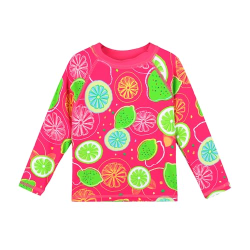 Image of Girls Long Sleeve Zipper Rash Guard 1 Piece UPF 50+ Sun Protection