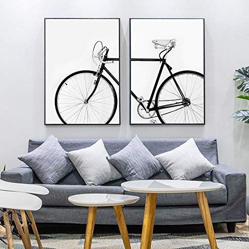 Peinture Chambre Salon Décoration Vélo Toile Affiches Moderne Style Épuré