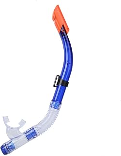 Bnineteenteam Snorkel Breathing Tube,Easy Breathing Snorkeling Tube，Half Dry Rubber Swim Snorkel Breathing Tube for Diving Swimming Training Equipment(Diving respirator)