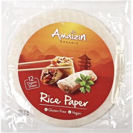 NUTRITION & SANTÃ IBERIA S.L. (Natursoy) Papel de arroz para rollitos Amaizin, 12 Tortitas