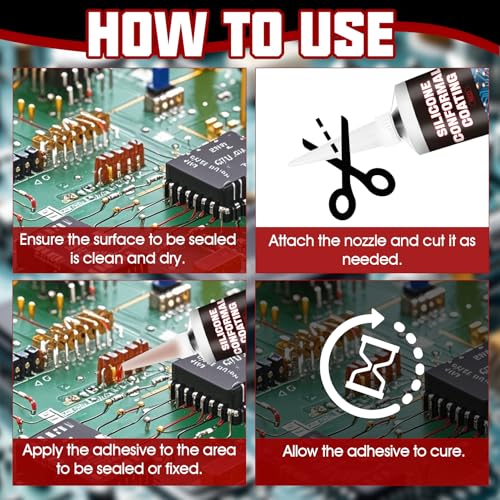 Revestimiento Conformal Líquido Rojo para Electrónica miniatura 2