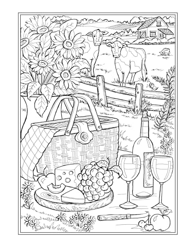 Creative Haven Country Farm Scenes Coloring Book