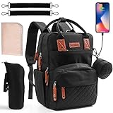 sendertasche gitarrengurt 【Was wirst du bekommen?】Wickeltaschen*1（Größe：27*17*40cm，Gewicht 0,6 kg, 19 Taschen），Kinderwagenhaken*2， Wickelauflage （48*32cm） * 1，Abnehmbarer Schnullerbeutel * 1(10*6cm)，Babyflaschenkühltasche * 1(25*8cm).