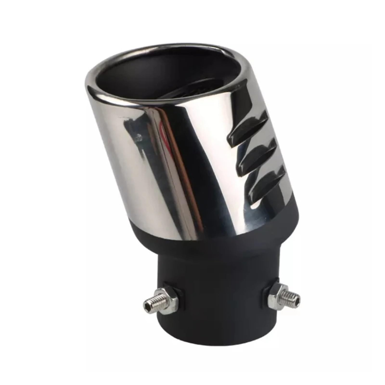 Embout D'Échappement Acier Inoxydable Chromé - Diamètre Réglable, Pour Toyota Corolla Cross/RAV4 2019-2024