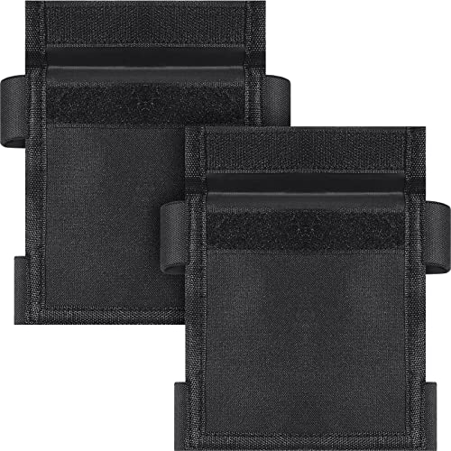 Kacctyen 2 Pcs Security Ankle Wallet Pouch Black Ankle Wallet Stealth Tactical Nylon Leg Unisex Leg Strap Pocket for Credit Cards Travel First Aid Camping Phone