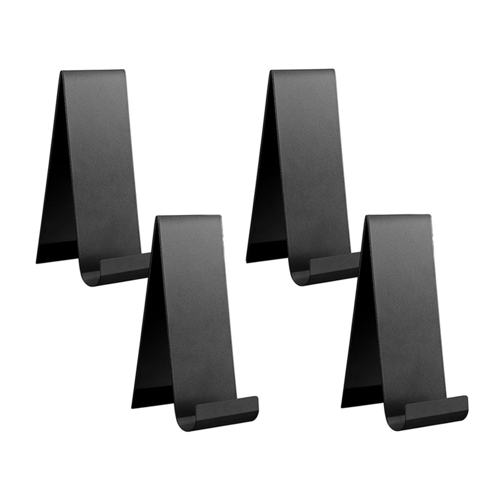 HDOYTXXM 4pcs Sturdy Metal Vertical Brochure Holder Stand for Flyers Magazines and Pamphlets Countertop Organizers in Black Trade Show Display