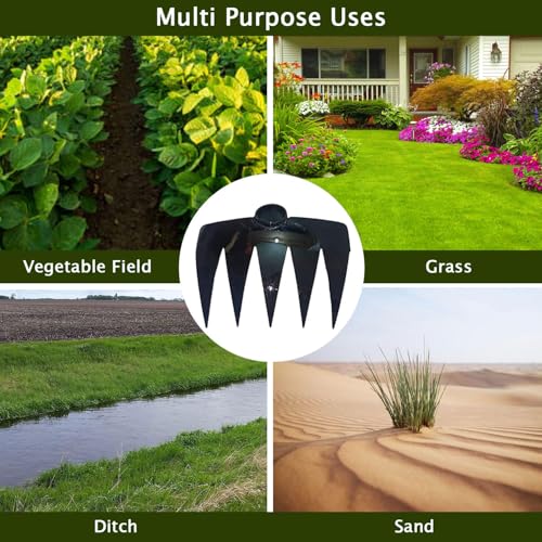 Image of A to Z Hub Weed Remover,Grass Remover,Lawn Remover,Teeth Hand Cultivator Rake Without Handle Garden Teeth Rake, Khapali, Panjeti,RAKE,Spade,Tiller, Spade for Home,Garden Tool,Agriculture Tool