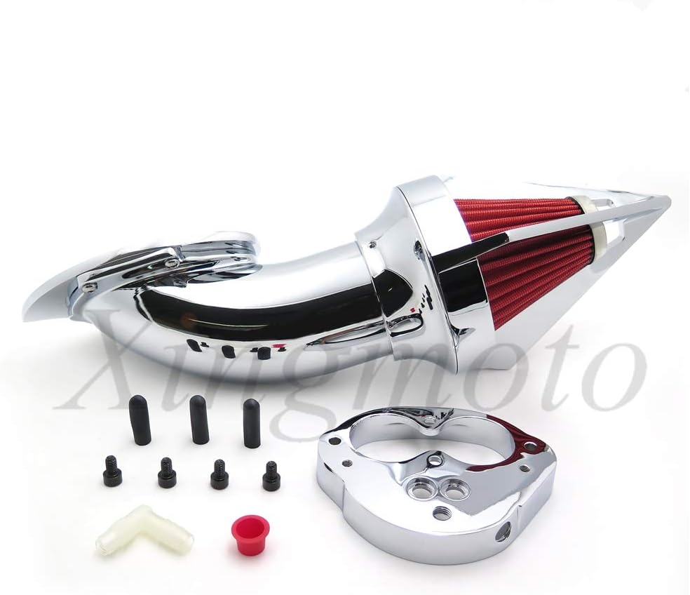 Chrome Triangle Air Cleaner Kits Intake for Kawasaki Vulcan 1500 1600 Classic 2000-2012