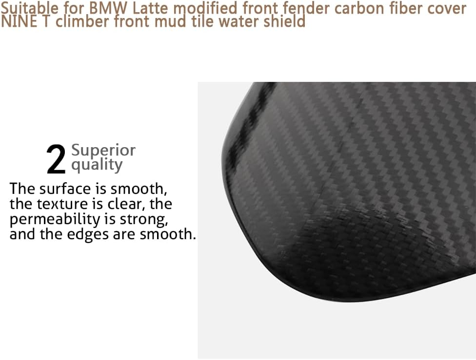 For BMW Latte RNINET Climber Remanufactured Real Carbon Fiber Decorative Cover Front Fender Decorative Cover