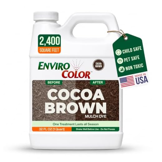 EnviroColor CB0032 Cocoa Brown Mulch Dye, 2400 Square Feet