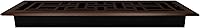 Vista 5 de Decor Grates AJH414-RB Oriental Floor Register, 4x14 Inches, Rubbed Bronze Finish bronce (Rubbed Bronze Finish)