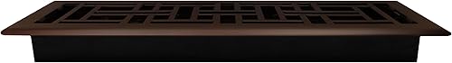 Miniatura 5 de Decor Grates AJH414-RB - Registro de suelo oriental, de 4 x 14 pulgadas, con acabado de bronce cepillado