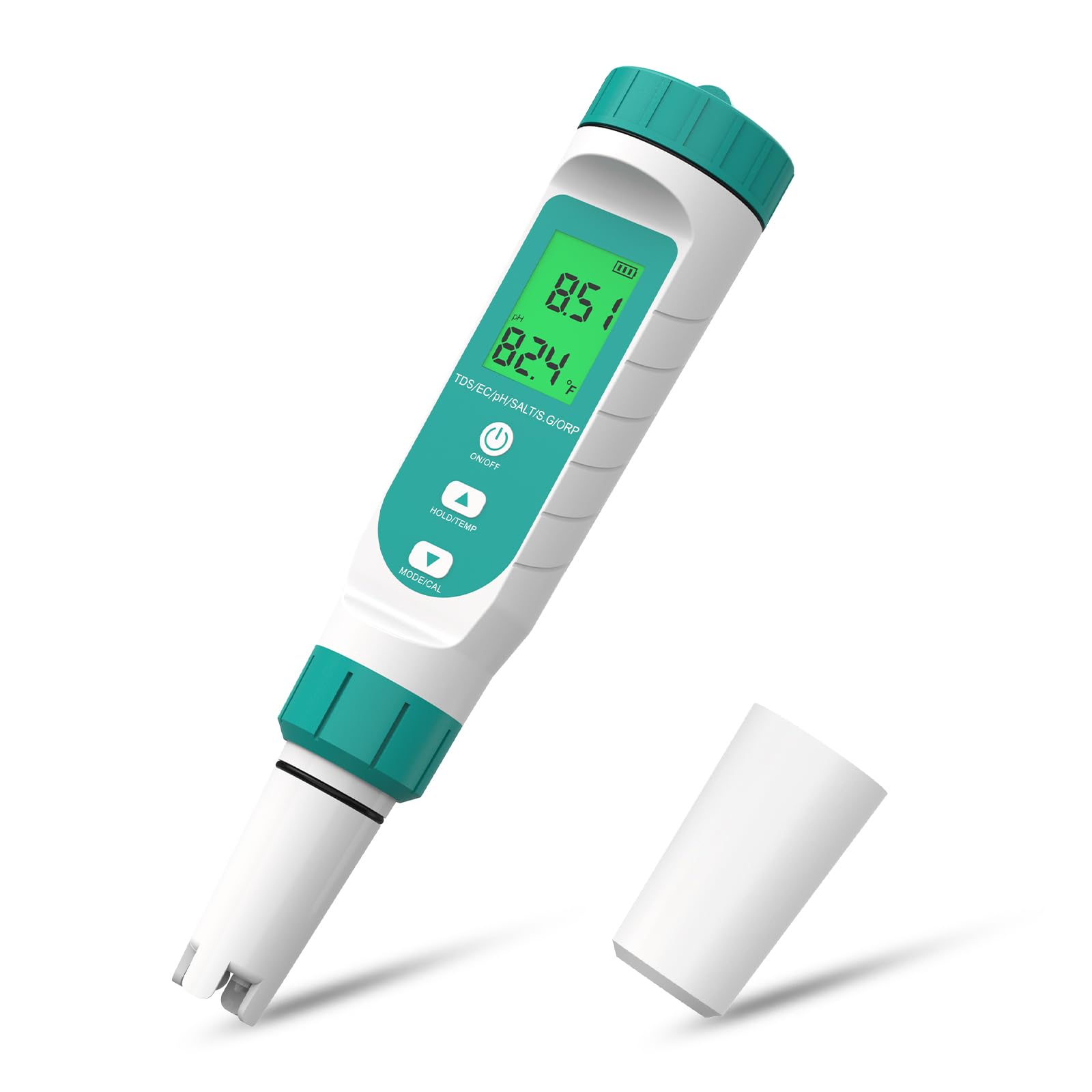ORP Meter &amp; Hydrogen Water Tester – 7-in-1 Water Quality Tester for Drinking Water, pH, TDS, EC, Temp, Salinity &amp; S.G Monitor, Digital TDS Meter for Home, Hydroponics, Aquarium，Pools