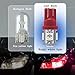 RBOKO 10PCS 194 LED Light Bulb 6000K Wedge T10 LED Bulb 5SMD 5050 Chips, 168 T10 2825 5SMD DC 12V Replacement Bulbs for Car Dome Map Door Courtesy License Plate Lights (Red)