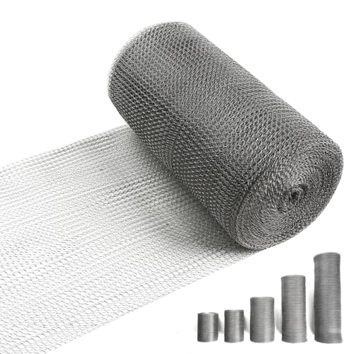 8" X 50 ft Wire Mesh Roll for Rodent Stainless Steel Mesh for Mice