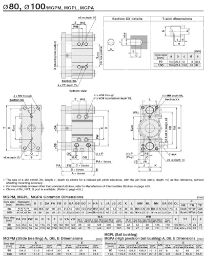 Vérin de guidage compact MGPM50 avec course de 10 mm pour automatisme - 8