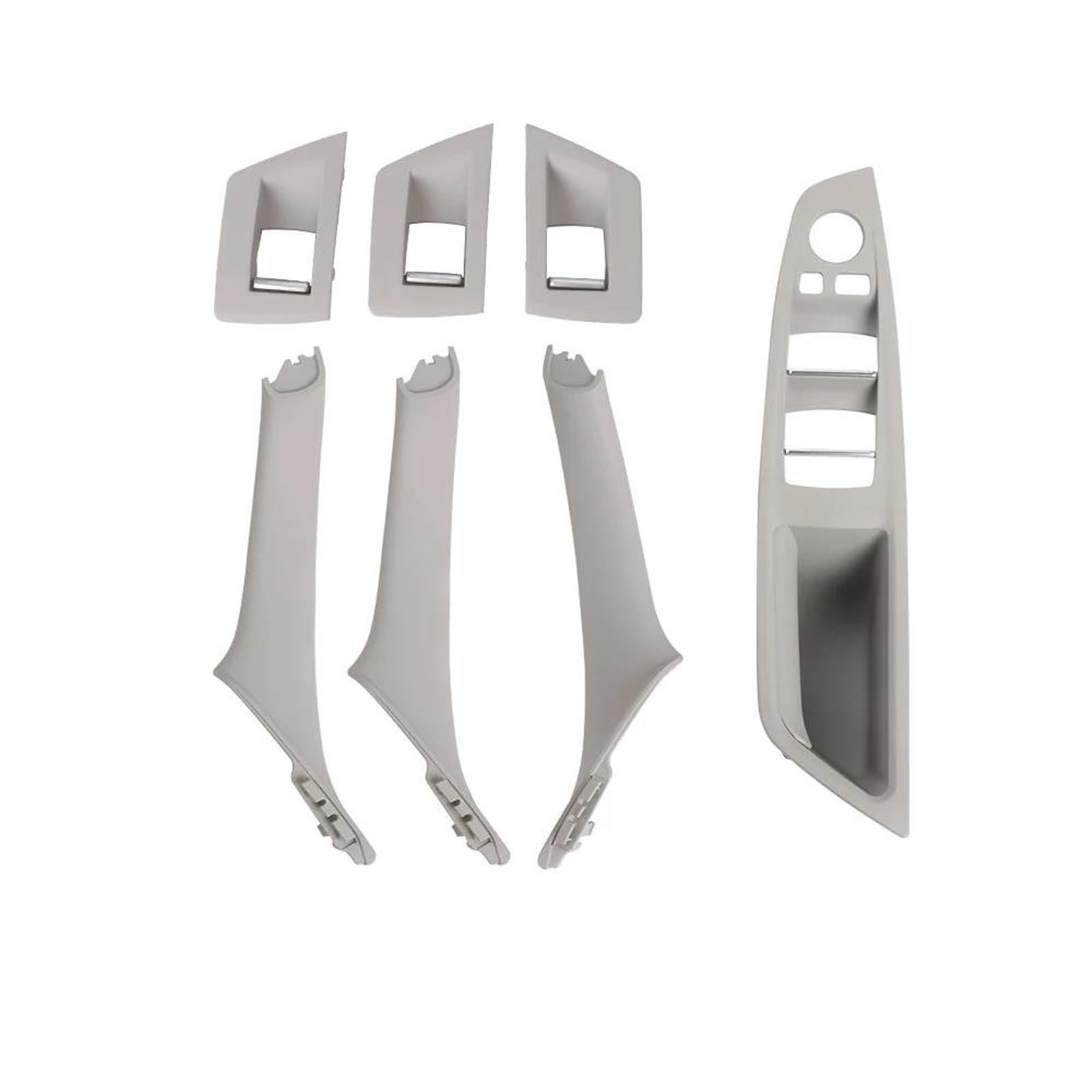 NOHEEU Inner Door Handle 7pcs Car Interior Door Handle Inner Panel Decorative Cover Set for BMW 5 Series F10 F18 523 525 528