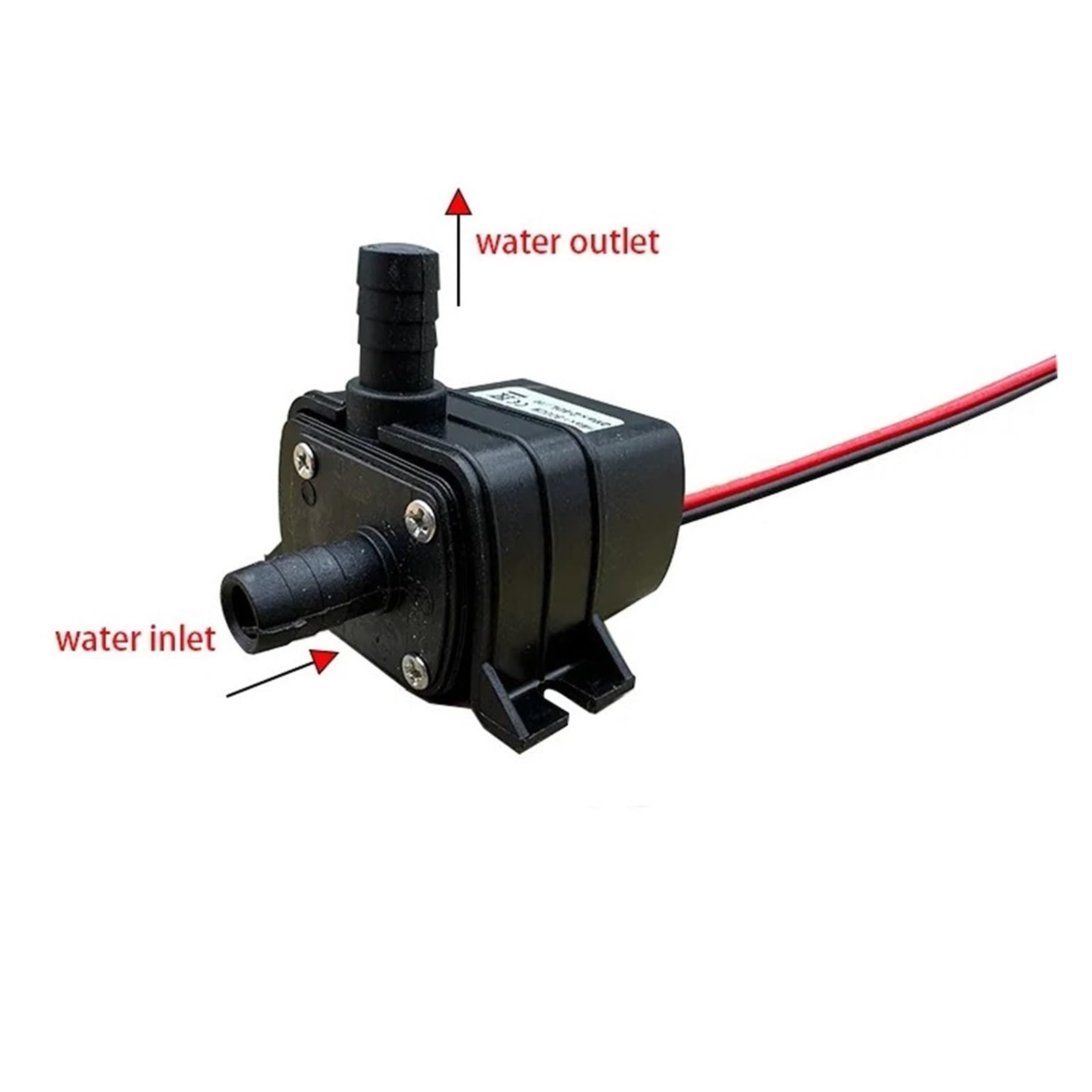 Pompa Do Akwarium 240 L/h, Cicha, DC 12 V, 24, Silnik Solarny Bezszczotkowy, Zanurzeniowa Cyrkulacyjna Basenu, Wodna Regulacja NatężEnia PrzepłYwu Wody(10PCS,12V 4.8W)