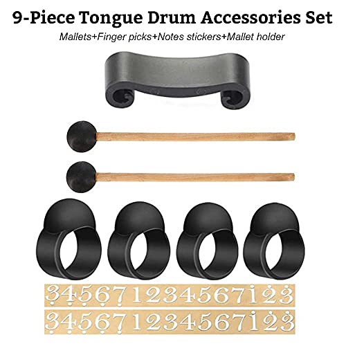 Set 9 piezas de mazas para tongue drum accesorios miniatura 6