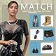 Glitzer Oberteil Durchsichtiges Oberteil Damen Mesh Top Party Glitzer Top Damen Netzoberteil Mit Halsketten Geeignet für Karneval, Partys, Urlaub, Bequem Und Vielseitig