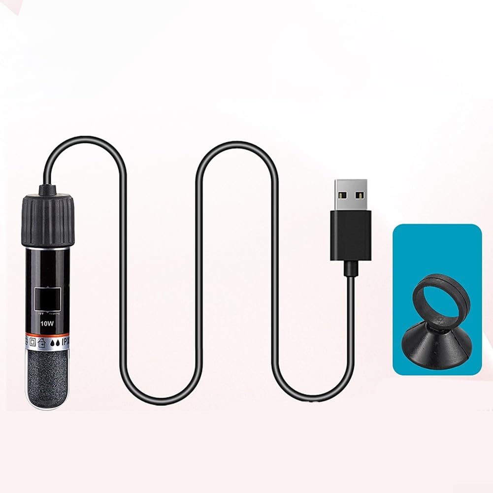 Fish Tank Heater, Submersible Aquarium Heater with External Temperature Controller 26° Automatic Constant Temperature Small Heater, for Small Desktop Fish Tanks