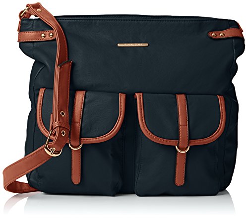 Swankyswans Gigi School Bag Pu Leather - Bolso cruzados de Material Sintético para mujer Azul azul (Navy azul)