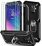 fundas para samsung a6 plus [Grado Militar a Prueba de Golpes] --- La funda protectora está diseñada con cuatro esquinas antichoque, y el rendimiento antichoque en las esquinas se ha mejorado en un 200%. El potente equipo militar de protección contra caídas ayuda a proteger su teléfono por daños por caída sin tener que preocuparse por accidentes por caída.