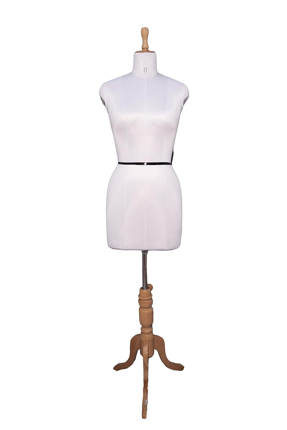 GKT Female Dress Mannequin Form Natural Wooden Base Mannequin Premium