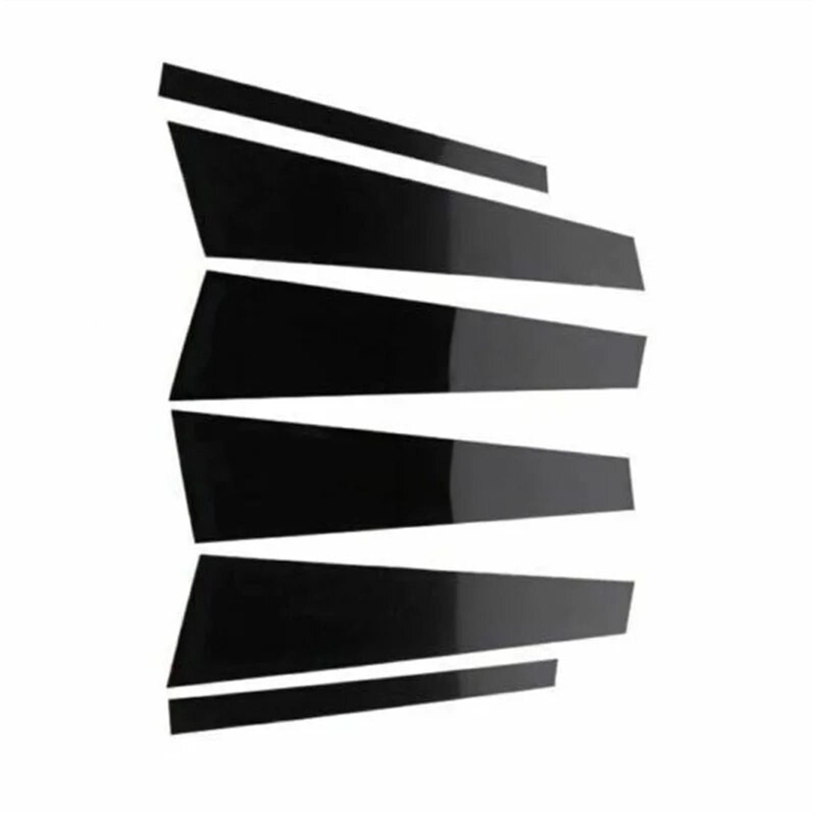 Rynplex 6PCS Polished Pillar Posts, for BMW 3 Series E90 2005-2012, Window Trim Cover BC Column Sticker Pillar Posts Door Window Trim