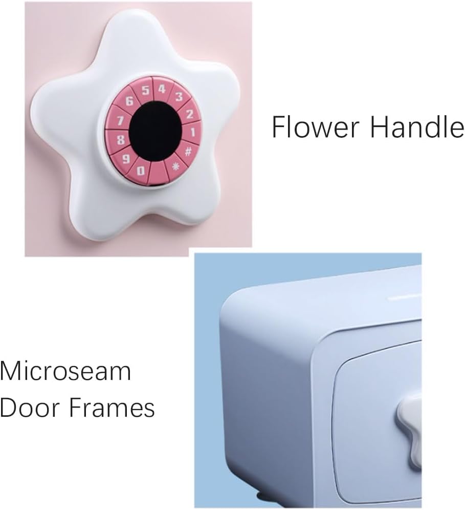 絶妙な 金属製貯金箱パスワード付き正方形セキュリティボックスミニ貯金箱家庭用寝室学習室 保管が簡単 貯金箱、貯金箱、子供用貯金箱  メッキセラミック貯金箱 かわいいクマの形のコインバンク ラバーストッパー付き大型貯金箱（ピンク、ブルー 貯金箱 メッキセラミック ...