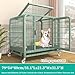 Dog Cage for Small Dogs Indoor,High Anxiety Dog Crate Heavy Duty Indestructible Dog Kennel Enhanced Wire Metal Kennel with Divider Panel Removable Tray Wheels Double Door,31.1