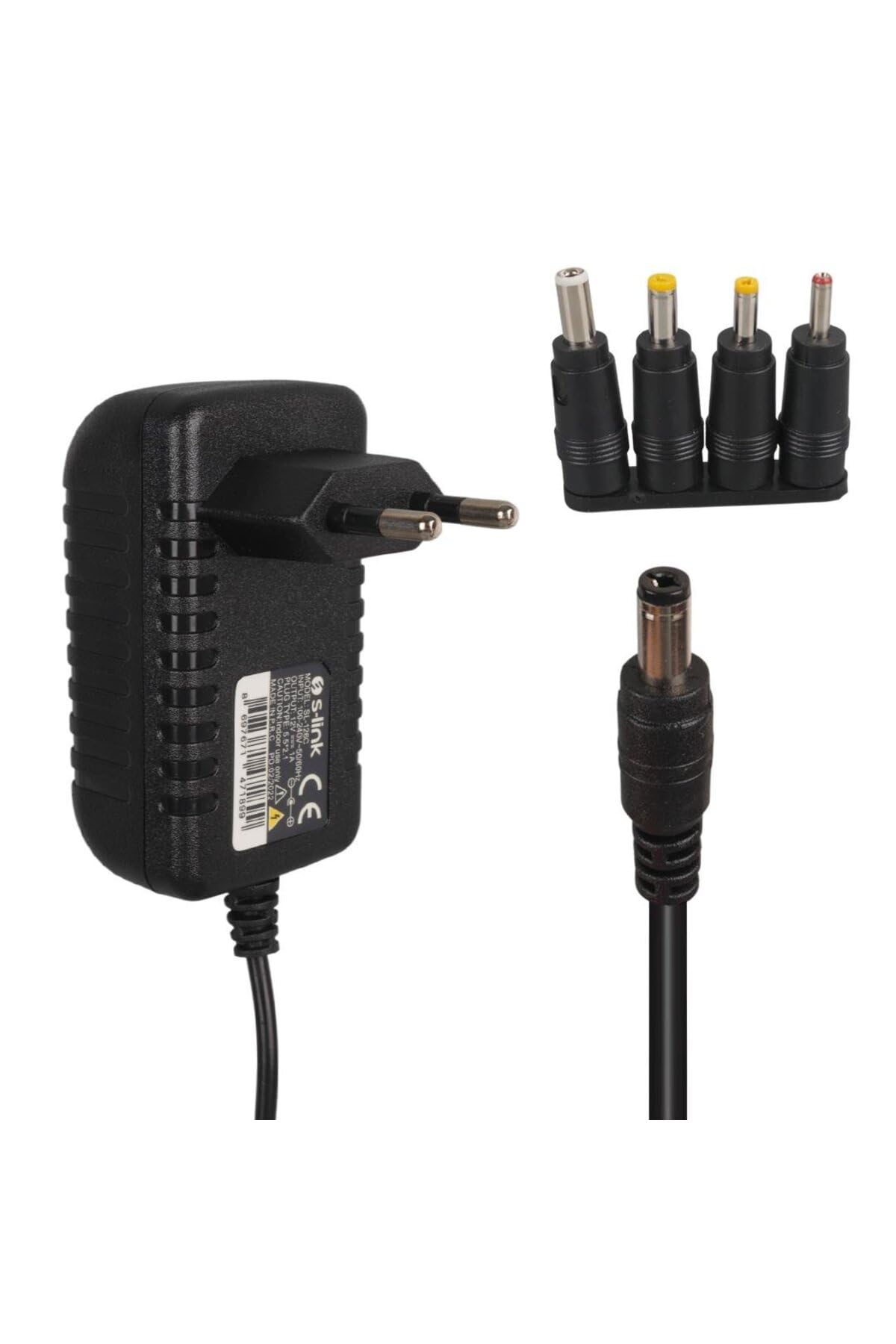 S-link SL-126C 12V 1A 1.2m 4 Uçlu Universal Modem Adaptör