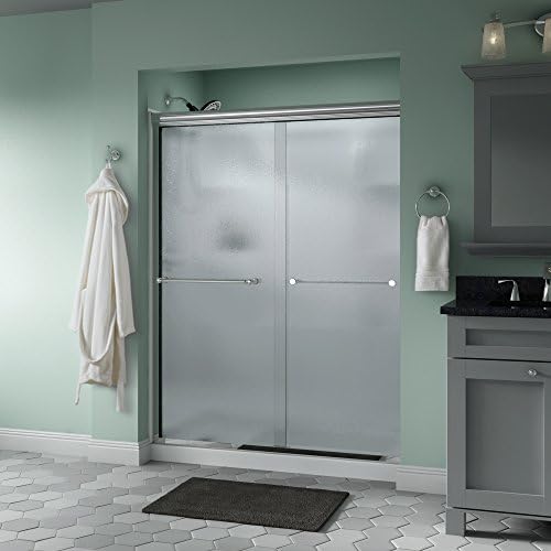 Amazon Com Delta Shower Doors Sd Windemere Semi Frameless Traditional Sliding Shower Door 60in X70in Chrome Track Everything Else
