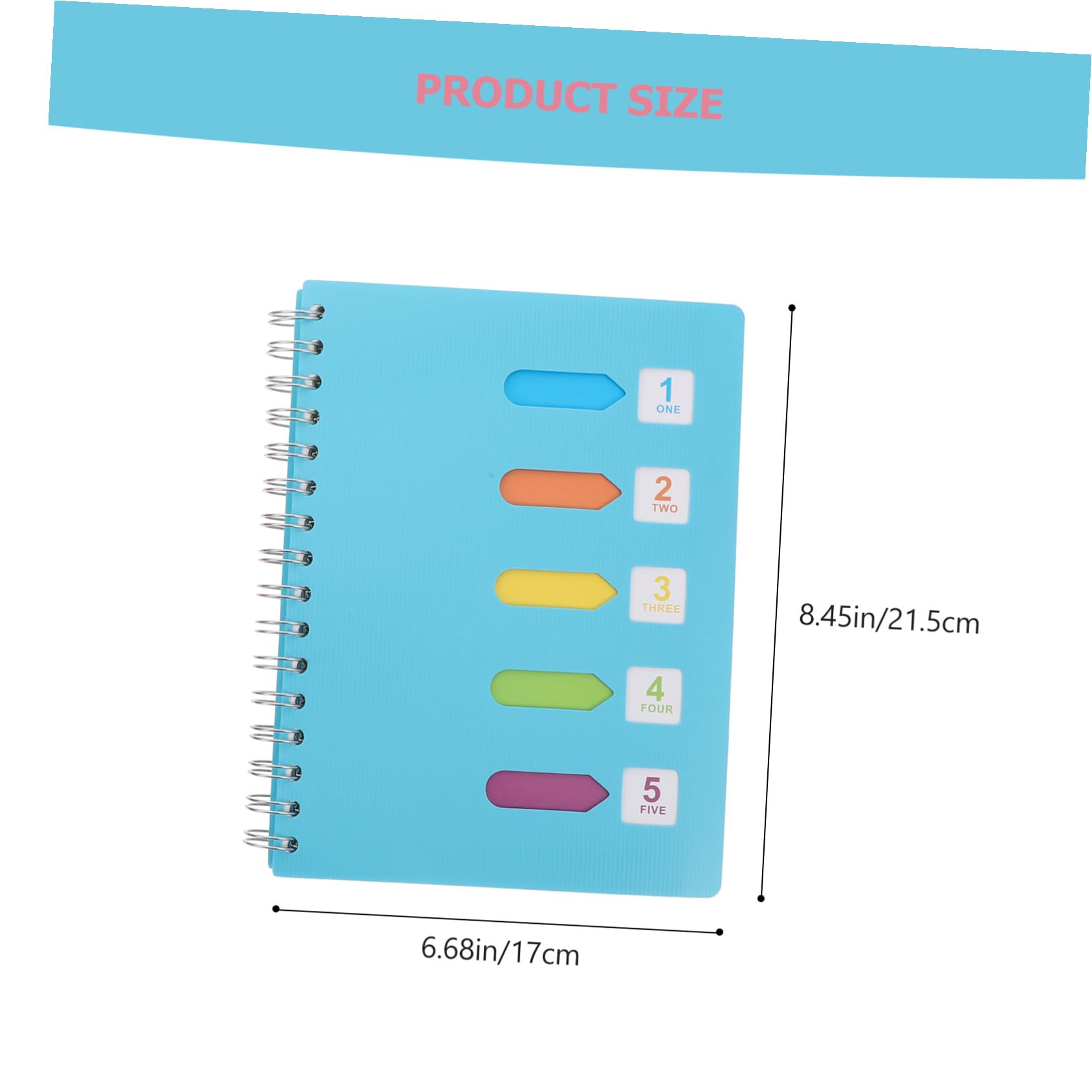 Cuaderno de Notas en Espiral A5, 2 Piezas de Papel para Diario