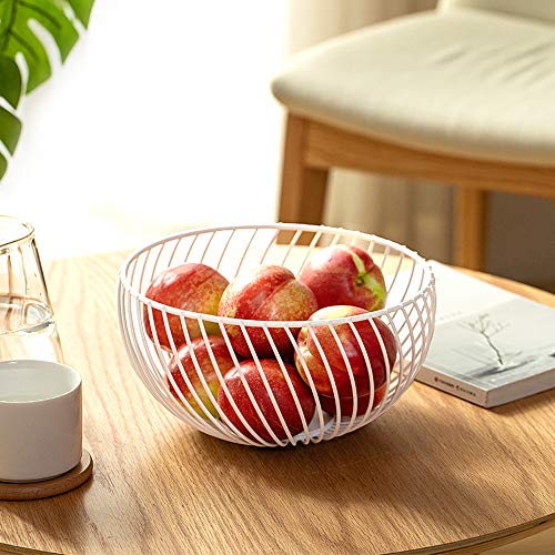 Poeland Metal Wire Fruit Basket Kitchen Countertop Fruit Bowl Vegetable Holder For Bread, Snacks, Households Items Storage For Kitchen/Livingroom #TOP2