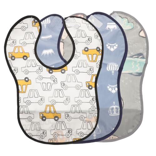 CIMAXIC 3 Piezas Comiendo Babero Baberos Nido Lámina Toallas De Saliva Babero Pañuelo Infantil Bebe Comiendo Toallas Babero De Saliva Para Pequeños Disfraz De Bebe Algodón