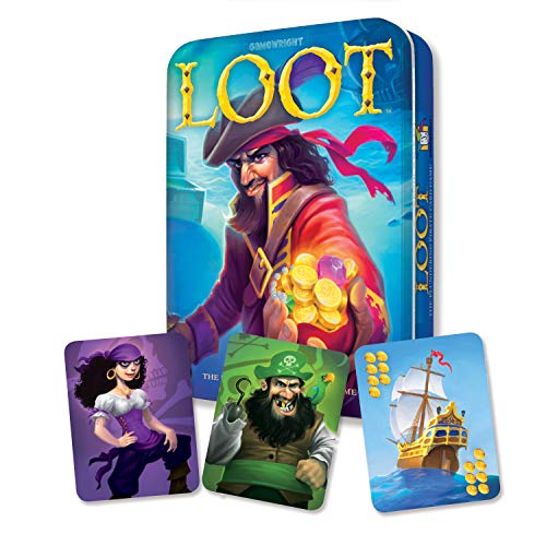 75th Hunger Games Arena Costumes - Gamewright Loot Deluxe Tin - The Plundering Pirate Card Game Card